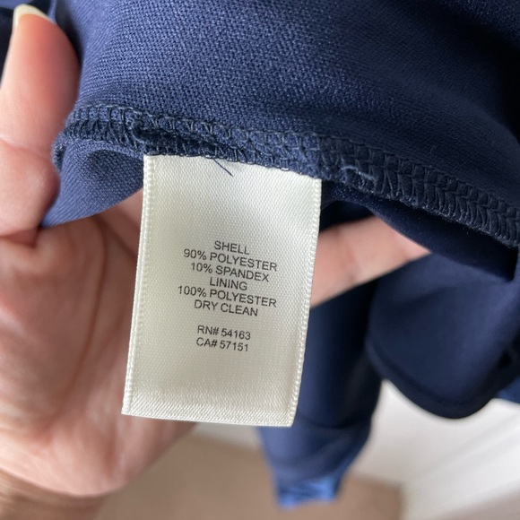 Eliza J navy blue Boatneck Off Shoulder Velvet dress - Picture 5 of 8